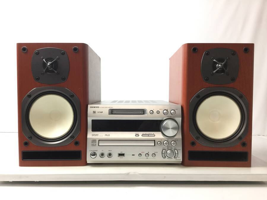 ONKYO FR-N7NX ミニコンポ 2スピーカー 作動品】ONKYO CD/MDコンポ