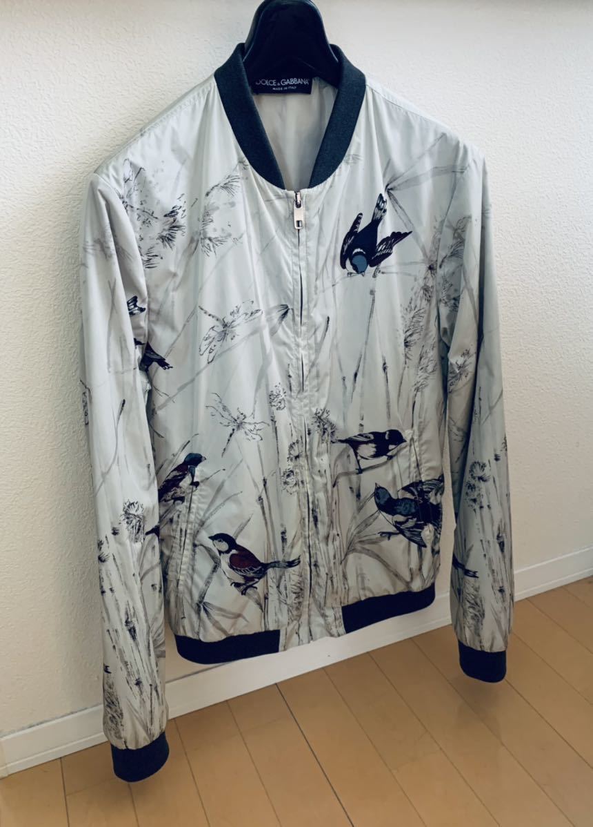 ドルチェ&ガッバーナ DG 総柄 花鳥風月 ジップアップ ボンバー