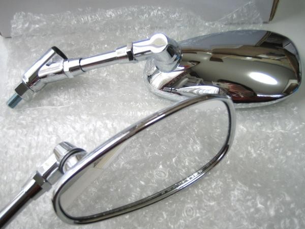 ★【‘07年~車検対応】NEW 純正タイプ！ オーバルミラーSET ＊レブル ＊CB250R ＊シャドウ ＊CB400SF ＊CB1300SF ＊NC750X ＊VTX 他