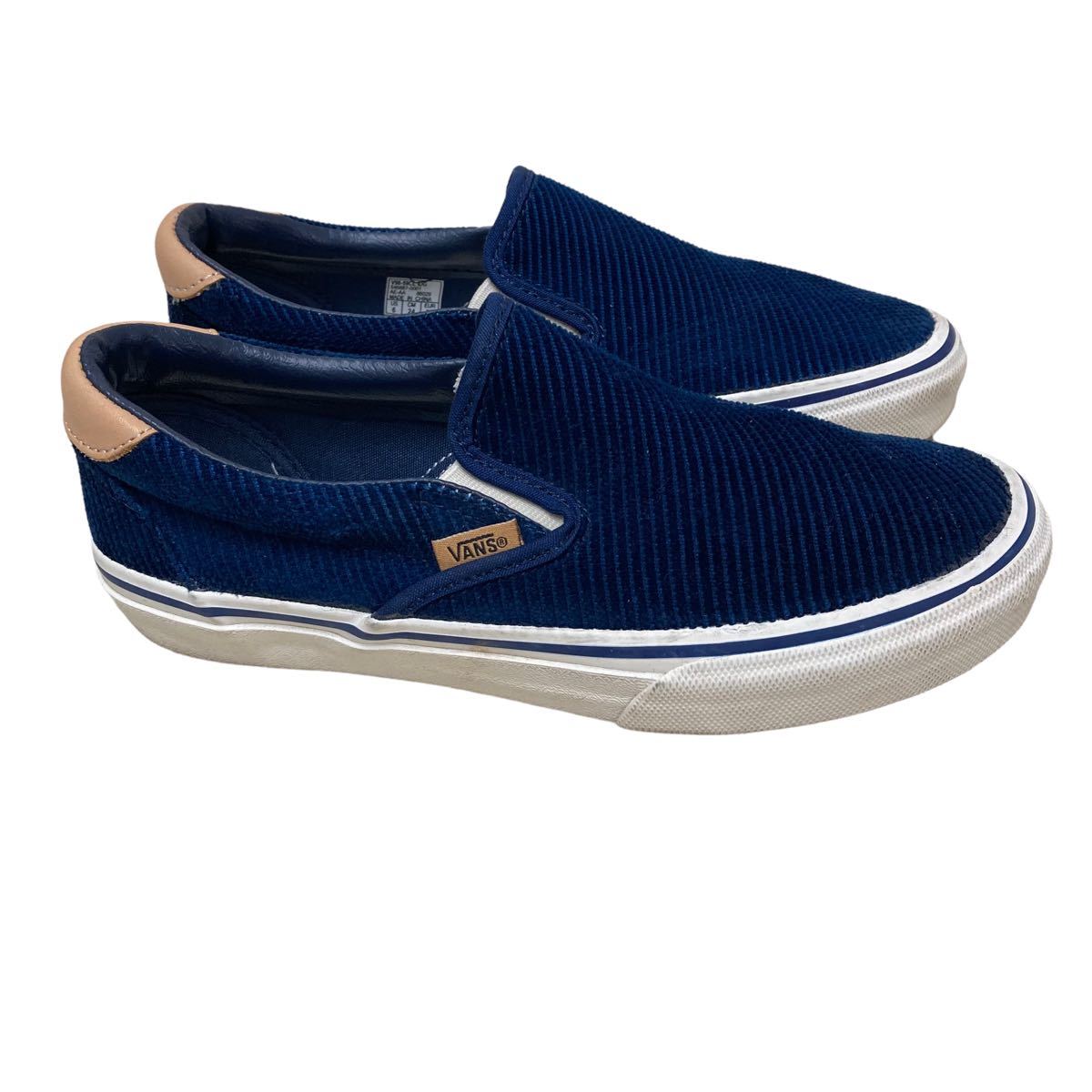 U 735 Vans バンズ メンズ スリッポン スニーカー 24cm ネイビー コーデュロイ 24 0cm以下 売買されたオークション情報 Yahooの商品情報をアーカイブ公開 オークファン Aucfan Com