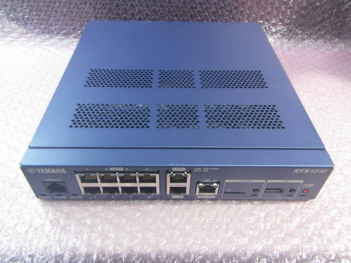 YAMAHA/ヤマハ ギガアクセスVPNルーター RTX1210 ファームウェア 14.01