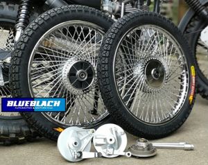 【スーパーカブ向け　ツイストスポークホイール 前後セット】 スーパーカブ向けツイストスポークホイール 前後セット】