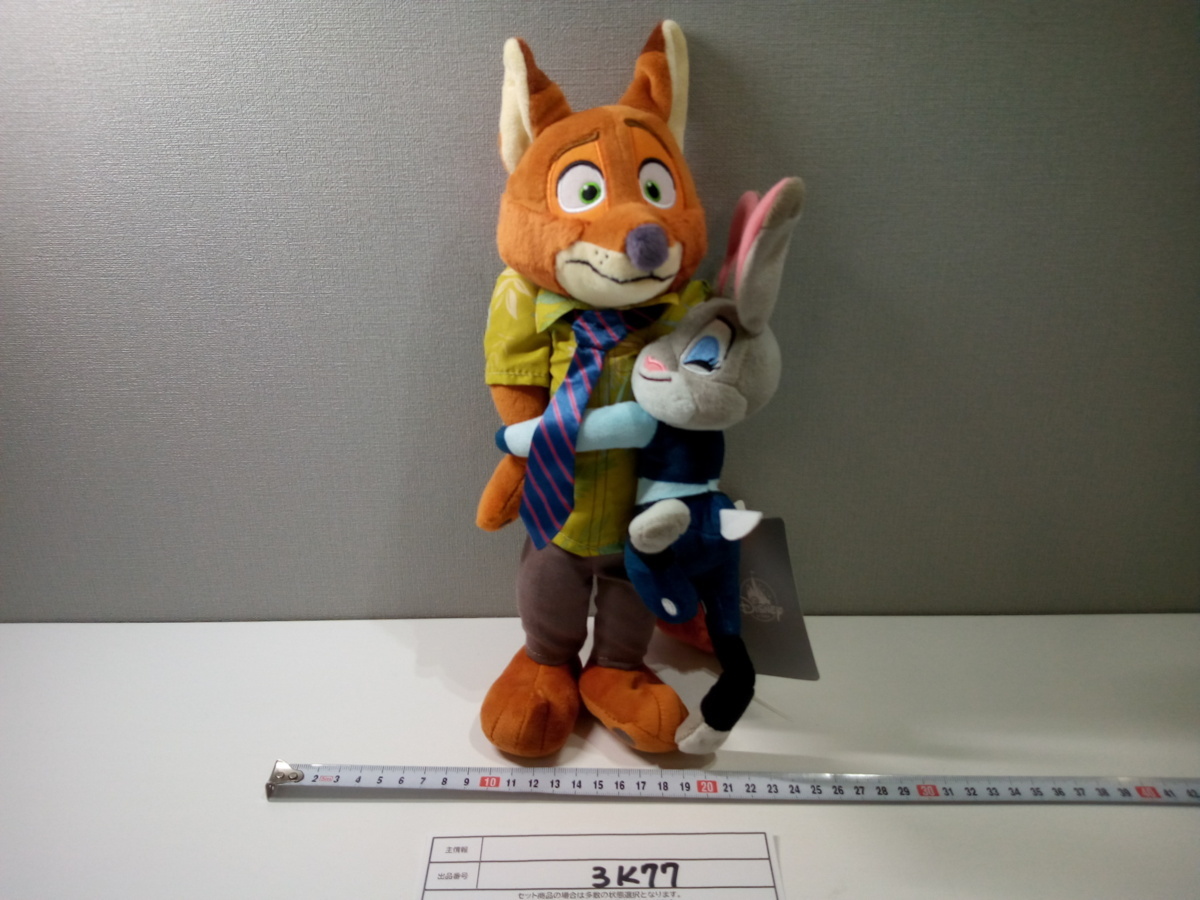 サイズ Disney ぬいぐるみ ニック フィギュアの通販 By 龍之介 ディズニーならラクマ ズートピア ニック ジュディ フィギュア