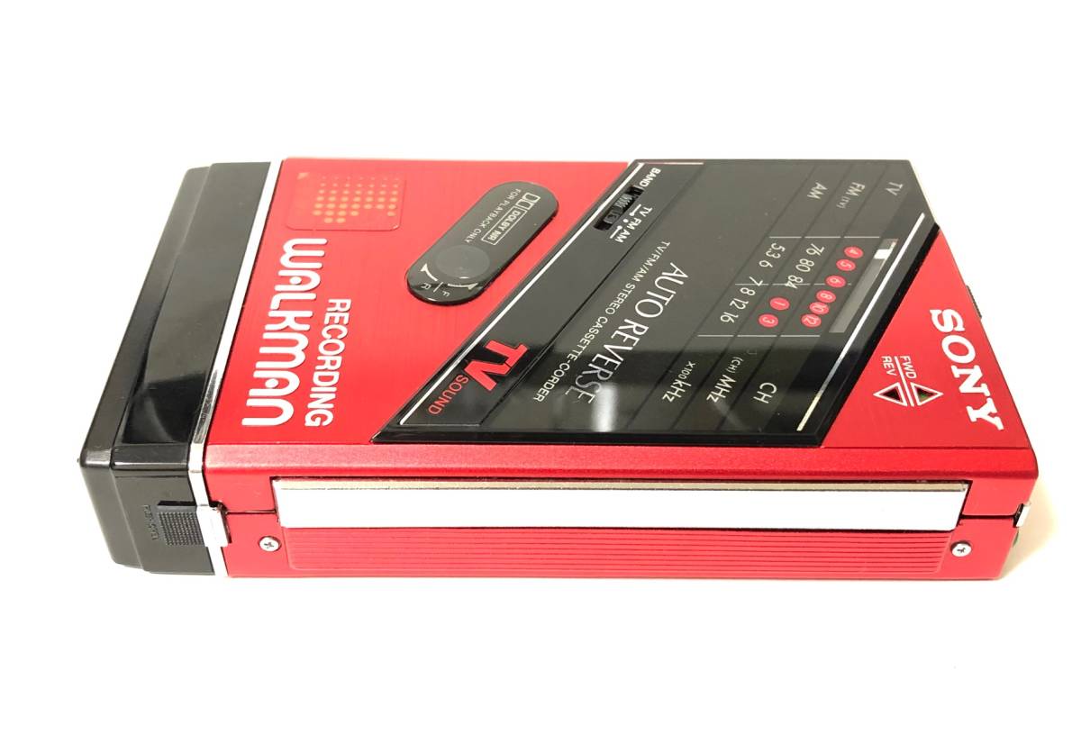 希少色 一部動作確認済み SONY WM-F202 レッド ウォークマン（極美品  