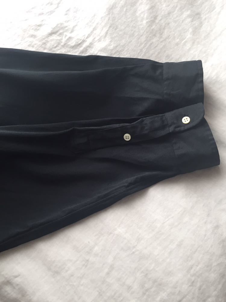 完全無地】90s POLO by Ralph Lauren MARLOWE シルクコットン シャツ M