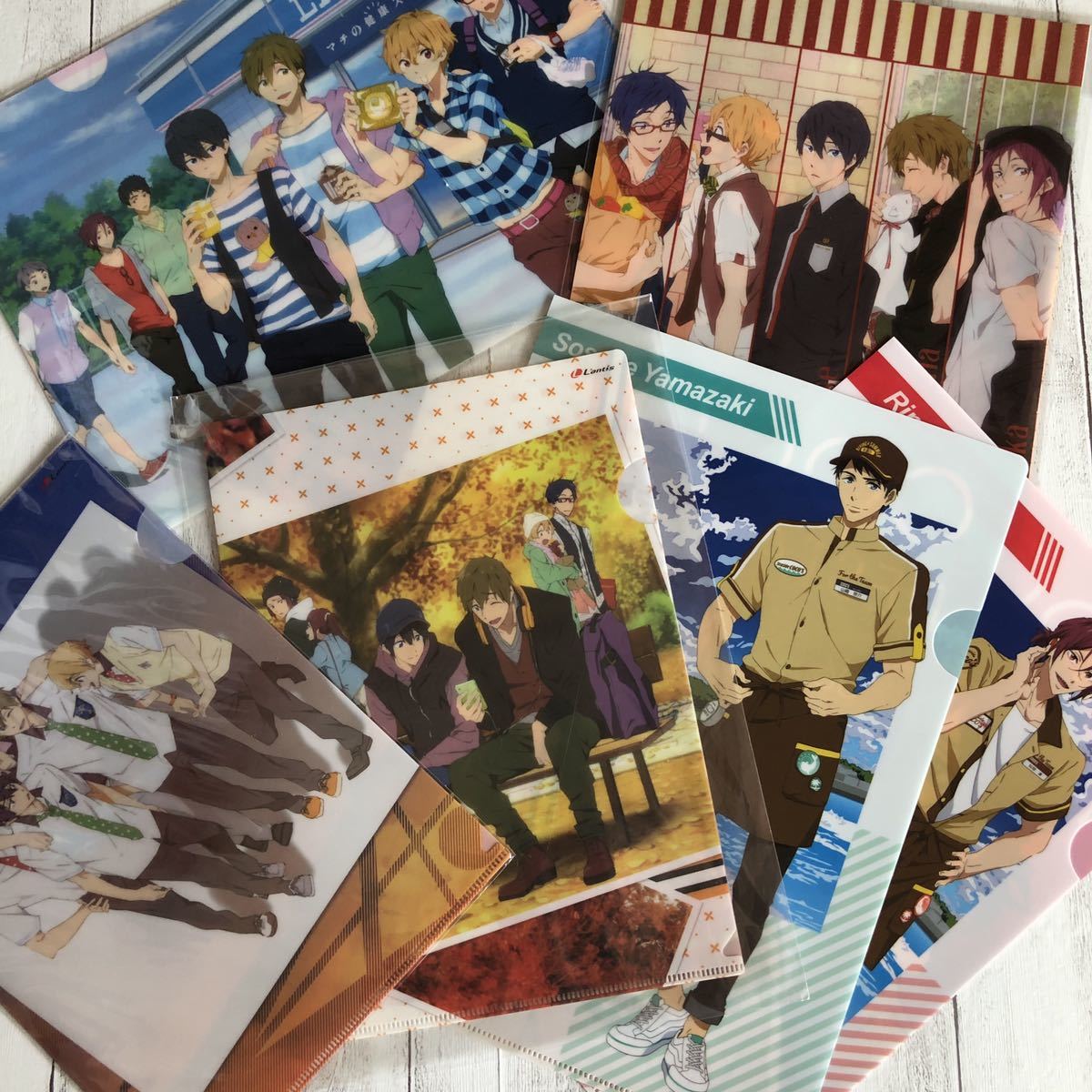 Free! クリアファイル 6種セット ローソン ココス CD購入特典 非売品 