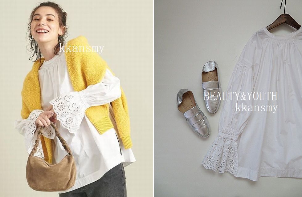 2021ユナイテッドアローズBEAUTY&YOUTH*タイプライターボリューム袖 