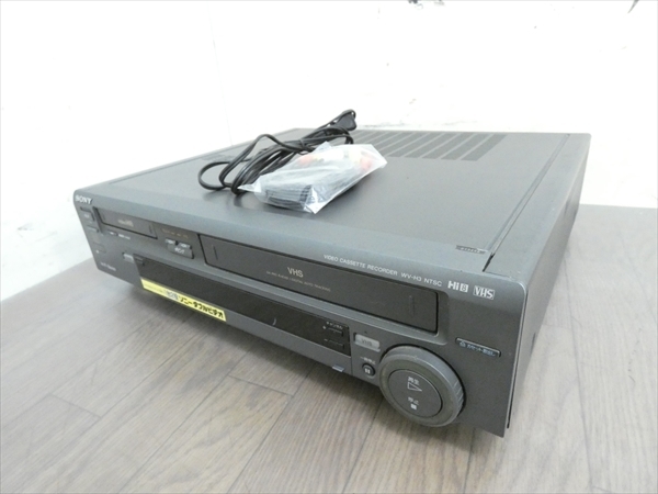 録再OK/AVコード付属☆SONY/ソニー☆Hi8/VHS Wデッキ☆WV-