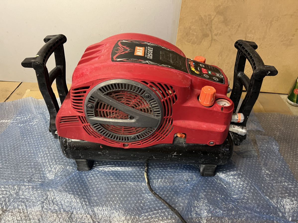 良品　低騒音MAXマックス★高圧AK-HH1250E2エアコンプレッサー 良品 工具&frasl;メンテナンス 低騒音 マックス(MAX) 満タン速いマックス☆高圧エア メンテナンス