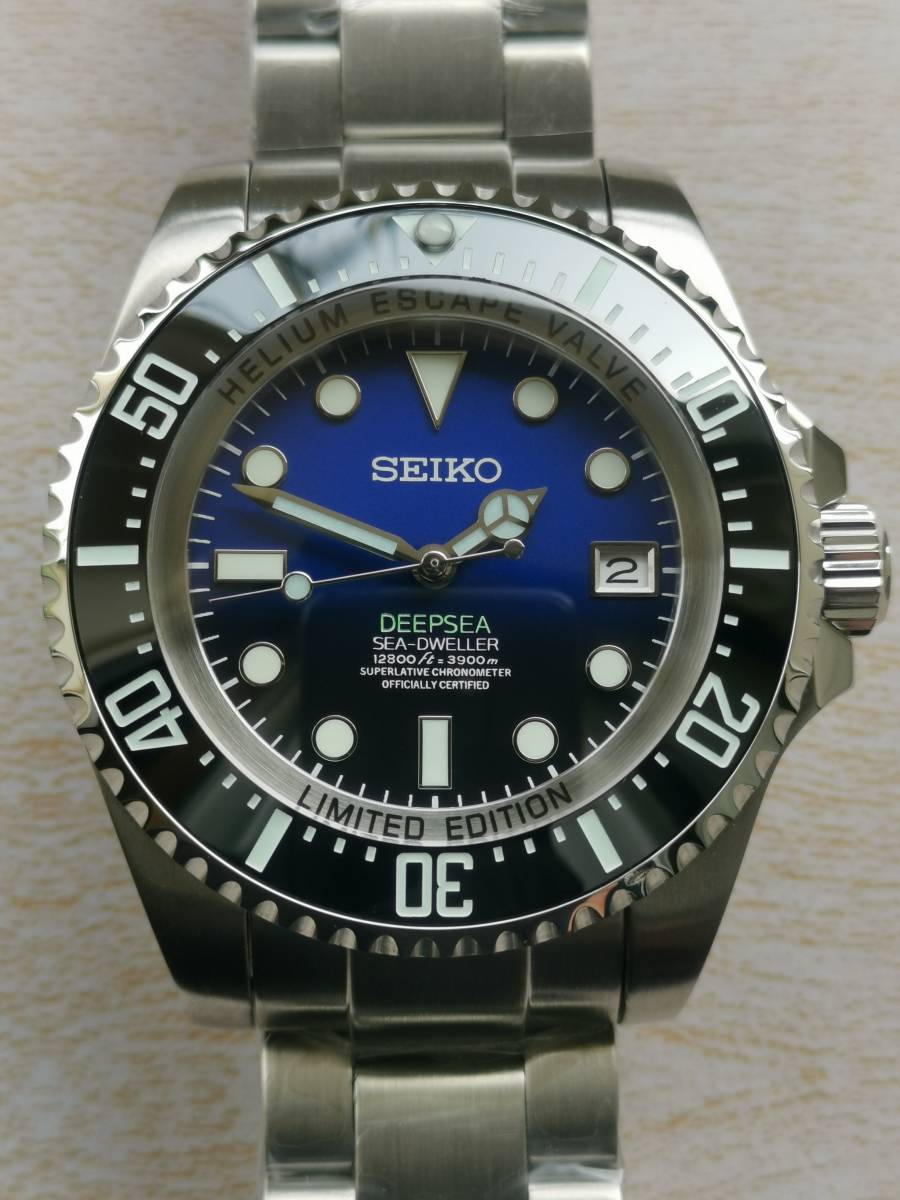 驚きの破格値，SALE 1円〜 SEIKO MOD DEEPSEA SEA-DWELLER カスタム セイコー NH35 44mm 腕時計 自動巻 手巻き seikomod メンズウォッチ メンズ腕時計(その他)｜売買されたオークション情報、yahooの商品情報をアーカイブ公開 - その他