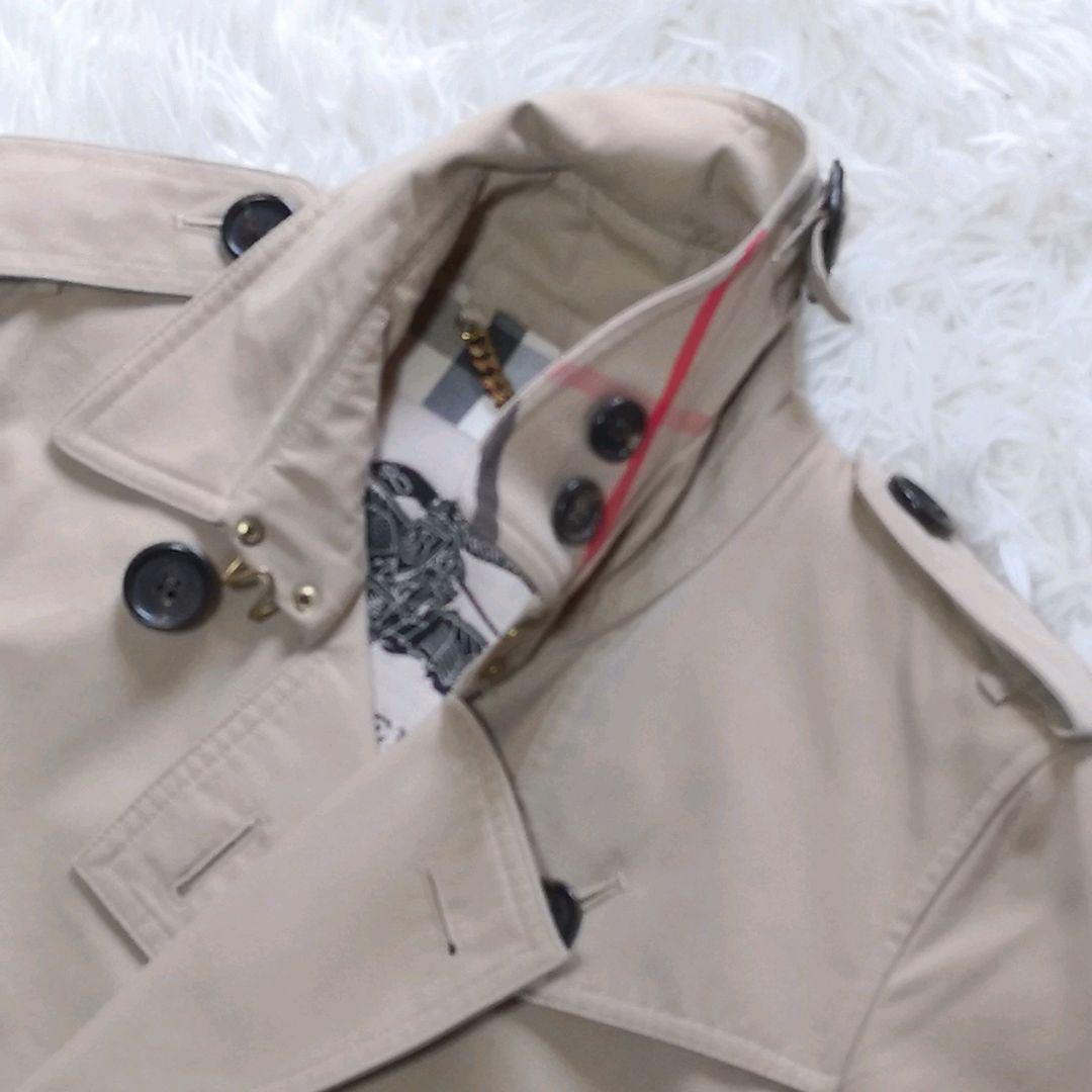 未使用級 バーバリー BURBERRY ケンジントン 34 S ノバチェック ロング トレンチコート ハニーベージュ 通勤 フォーマル ロンドン ケンジントン トレンチコート 未使用級 ロングトレンチコート - ケンジントン（メンズ