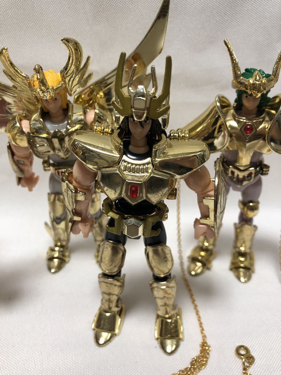 聖闘士星矢 聖闘士聖衣大系 新生青銅聖衣 黄金仕様 当時物 5体セット 
