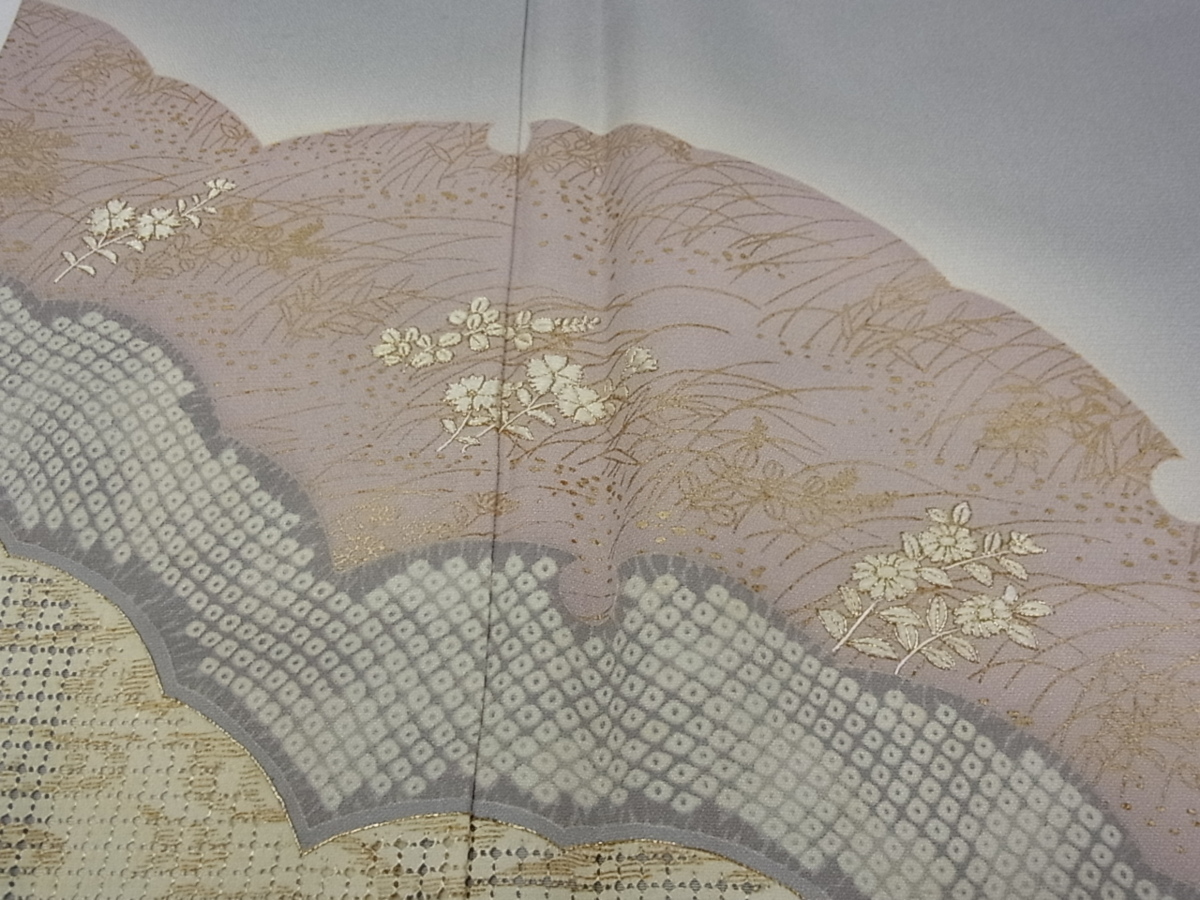 着物屋こころ□訪問着 中国三大刺繍 蘇州刺繍 スワトウ刺繍 汕頭刺繍