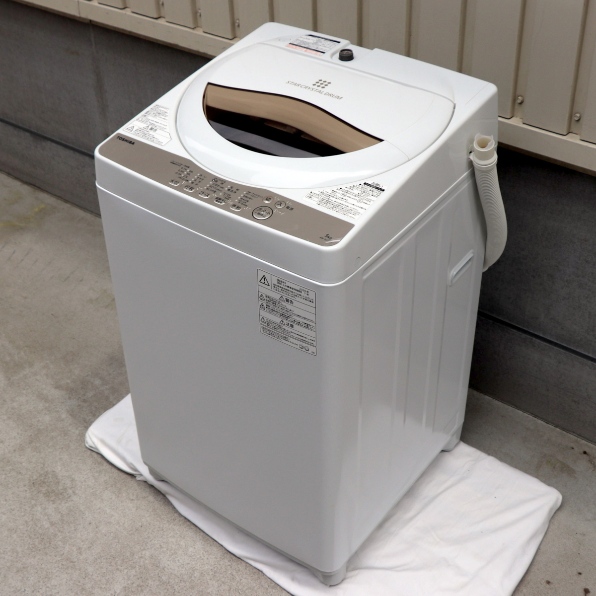 TOSHIBA 全自動電気洗濯機 AW-5G8 TOSHIBA（東芝） 分解洗浄済み 中古
