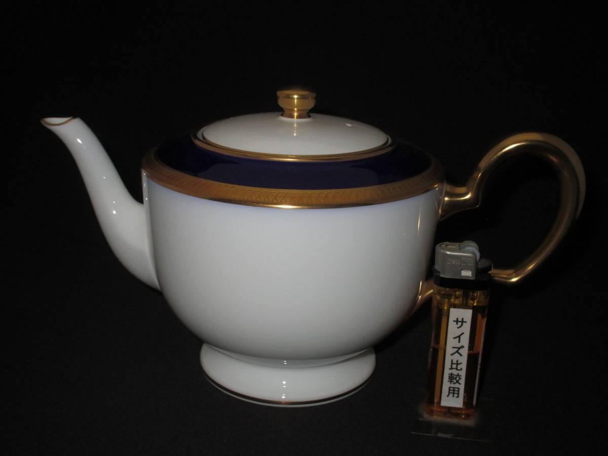 【★30-3798】■未使用■象更紗 急須茶器（4715） ☆30-3798□未使用□象更紗 急須茶器（4715） 茶器 大倉陶園 送無コレクション放出 東北スタンダードマーケット