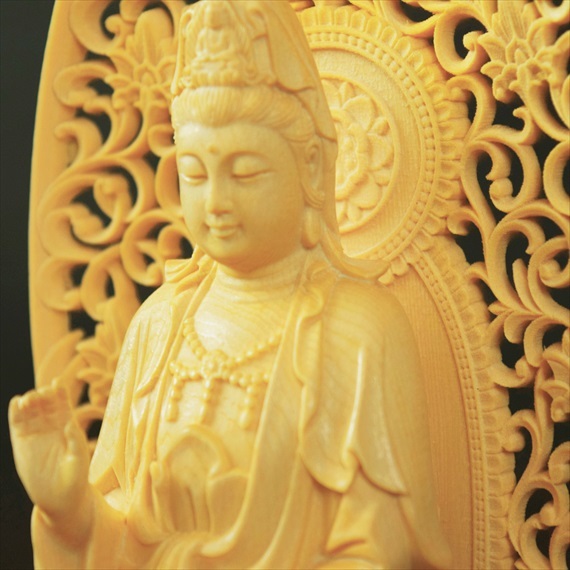  観音様 観音菩薩 木彫り 仏像 観世音菩薩 観自在菩薩 水瓶 功徳水 救世菩薩 フィギュア 観音菩薩像 立像 仏教美術 置物 378(仏像)｜売買されたオークション情報、yahooの商品情報をアーカイブ 仏像