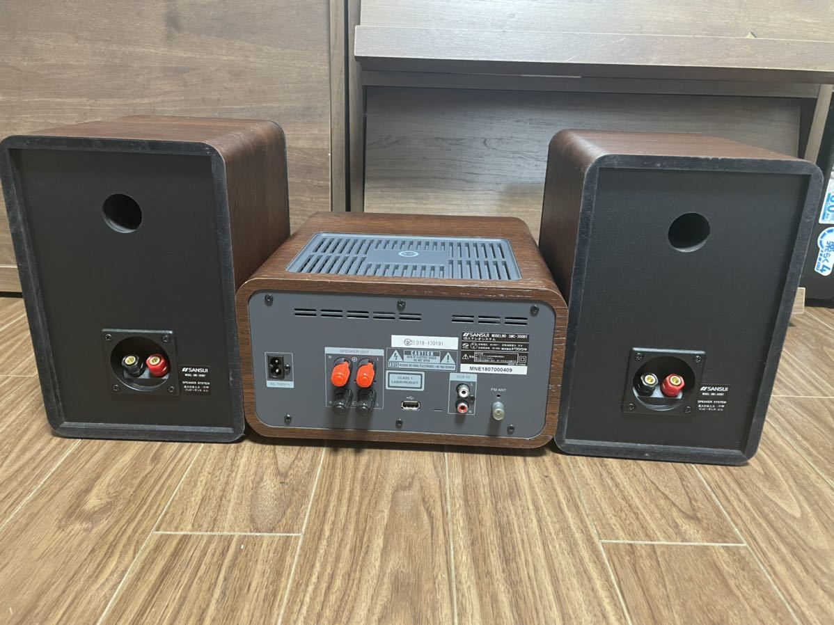SANSUI CDステレオシステム SMC-300BT 通電のみ確認 【公式通販】