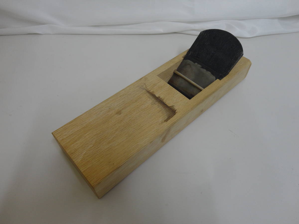 ☆中古品 大工道具 千代鶴運壽 鉋 カンナ 工具 収納袋付き 鉋