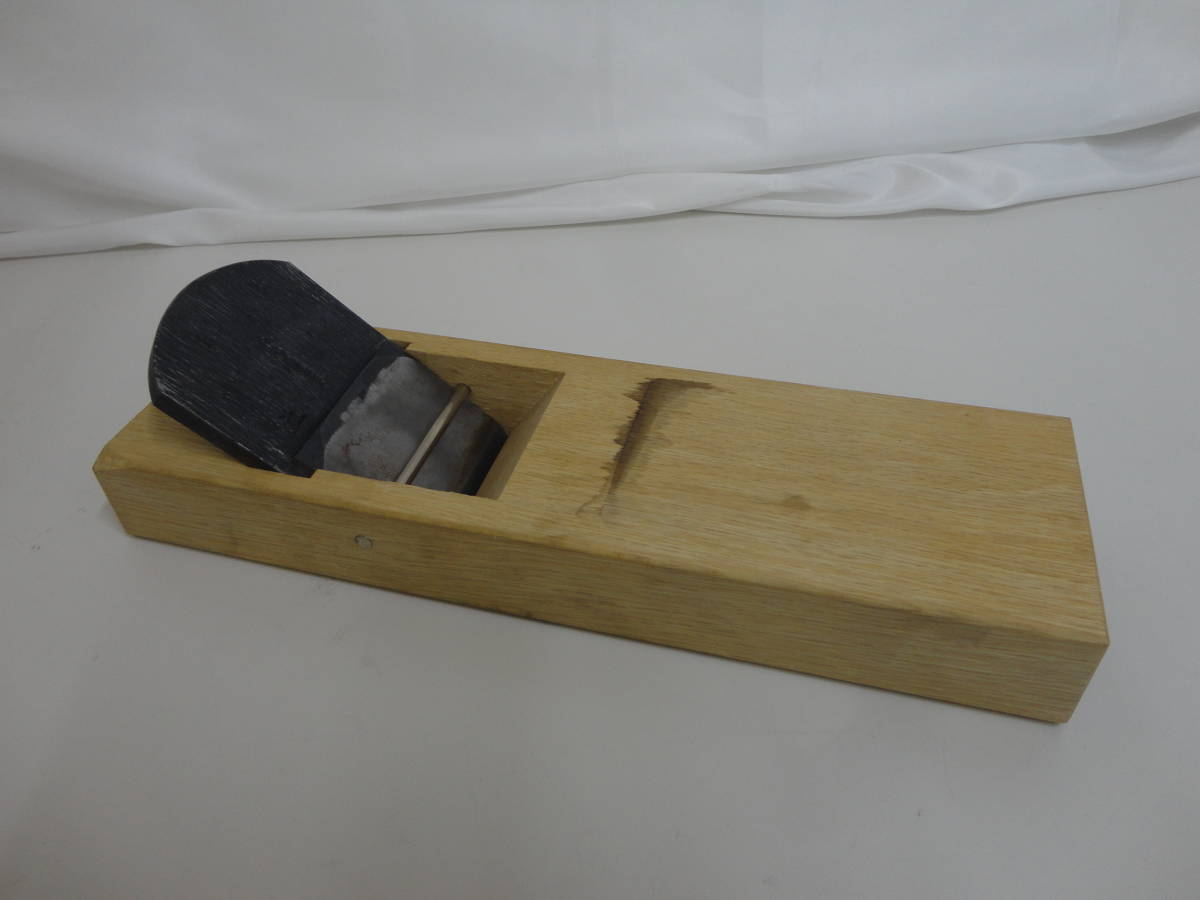 ☆中古品 大工道具 千代鶴運壽 鉋 カンナ 工具 収納袋付き