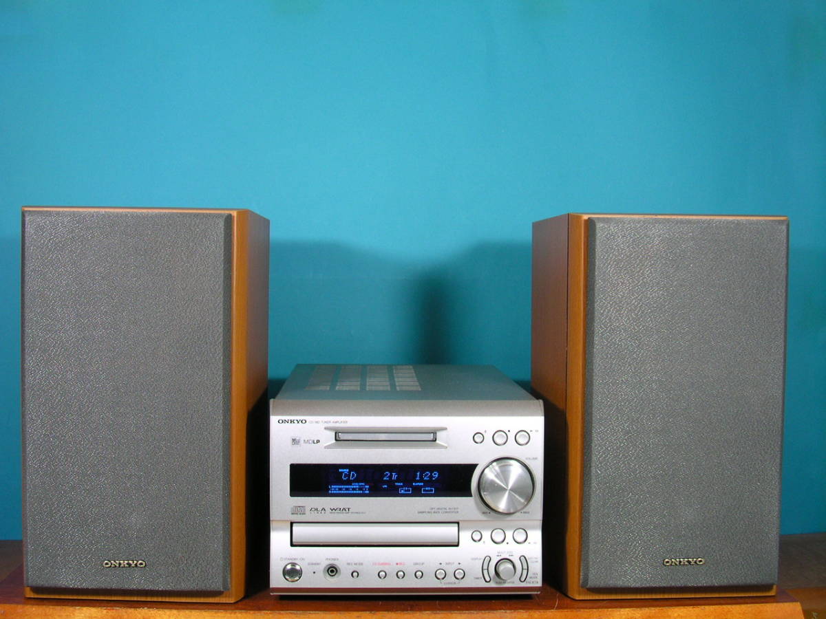 オーディオ機器 ONKYO FR-X7 CD/MDコンポ ＋ D-SX7 スピーカーセット