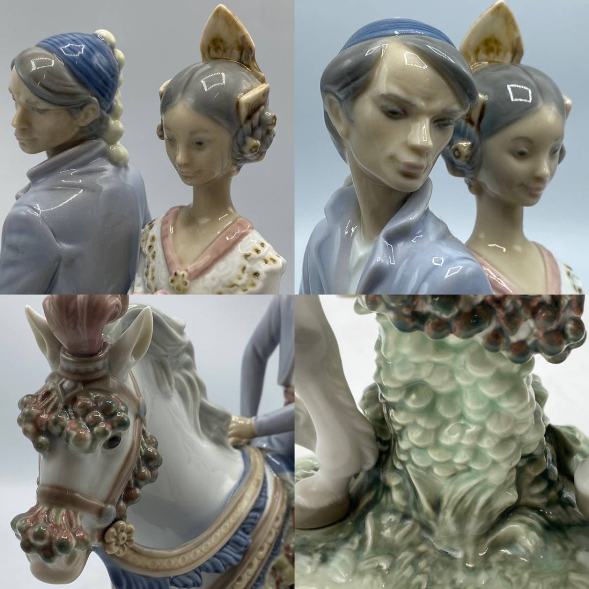 LLADRO リヤドロ 「馬上のカップル (Valencian Couple On Horse)」 ED