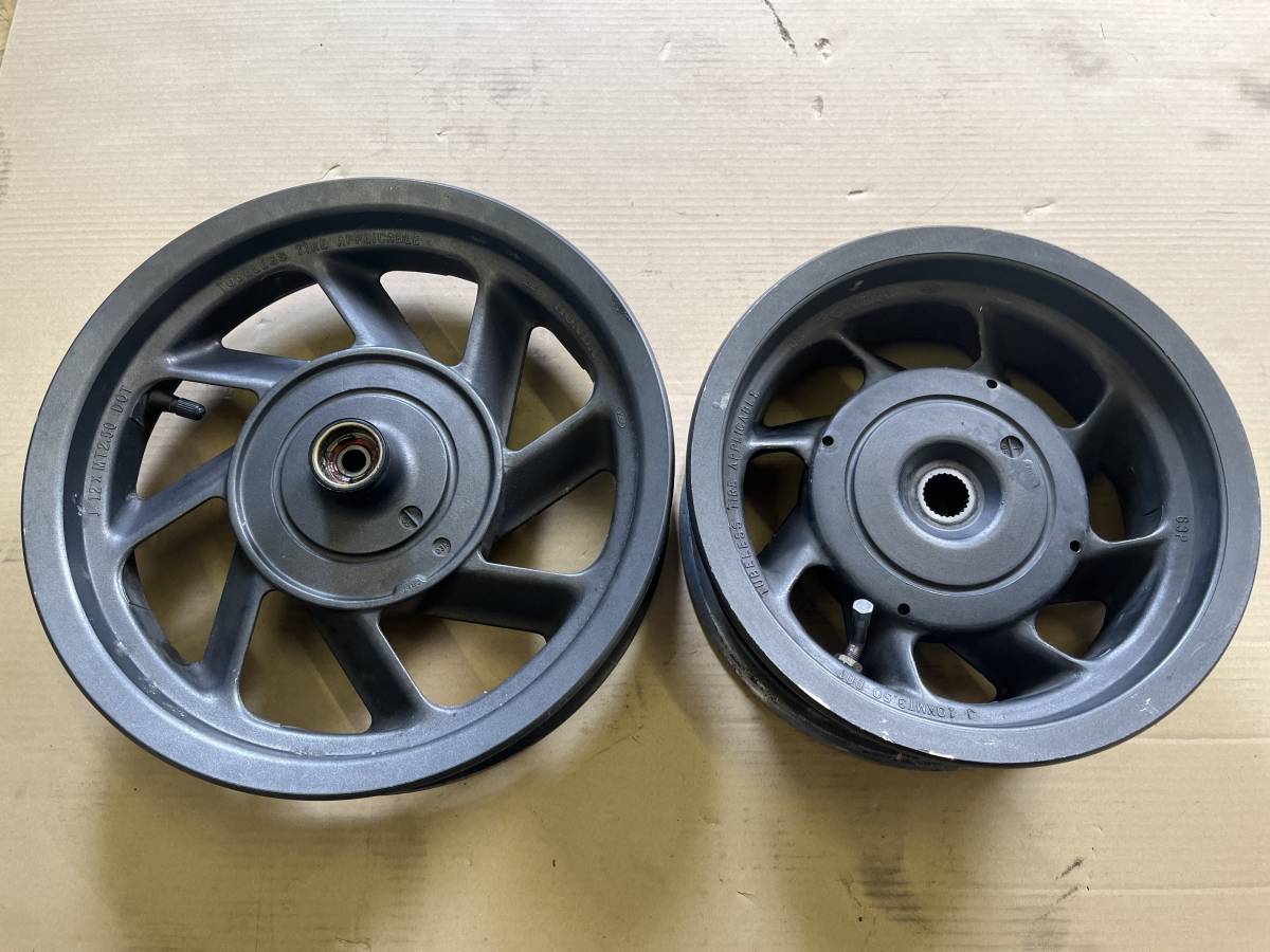フュージョンタイプX 純正ホイール前後セット 扁平用新品メーターギア 