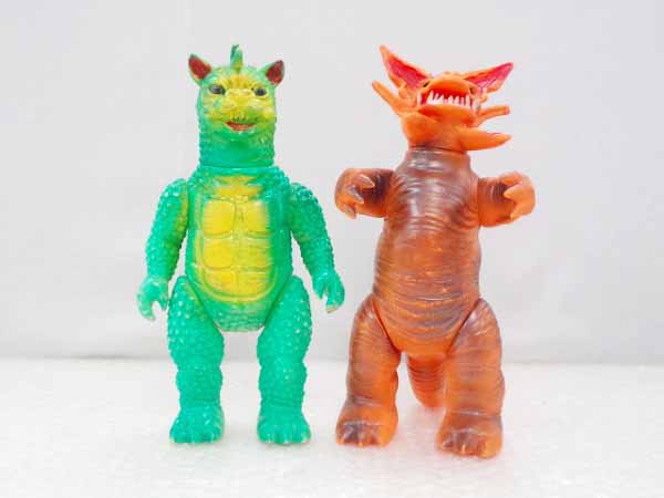 難有 マルサン等 ウルトラマン ガボラ，ガバラ /ソフビ [梱0.1]