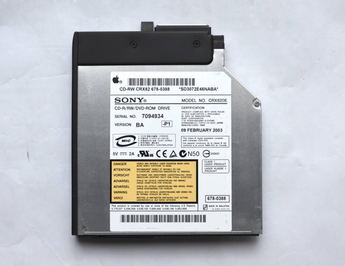 PowerBook G3 Pismo/Lombard用 CD/DVD書込ドライブ 【公式通販】