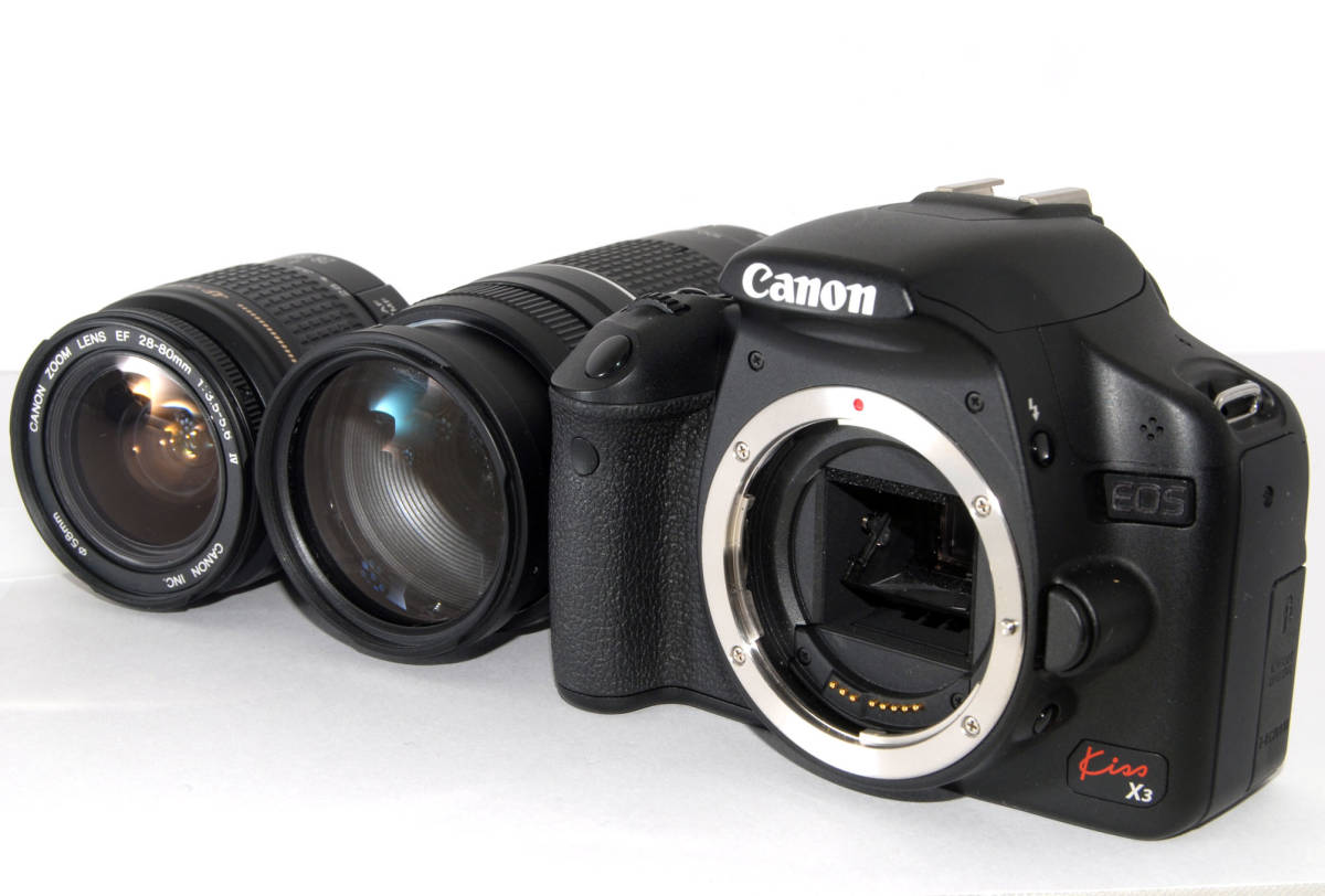 ◇初心者入門＆付属品多数◇ Canon キャノン EOS Kiss X3 純正＆超望遠