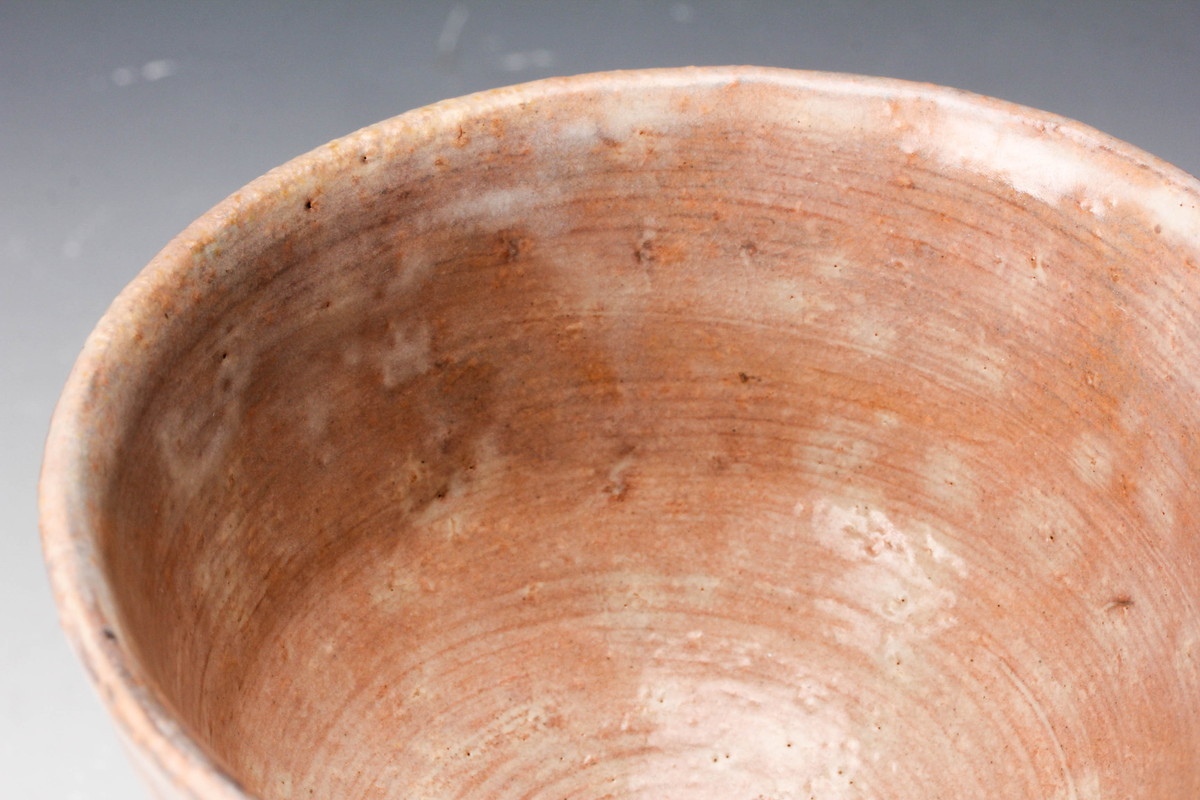 十一代 田原陶兵衛(高麗陶兵衛) 灰被焼萩茶碗 共箱 栞 茶道具 本物保証  