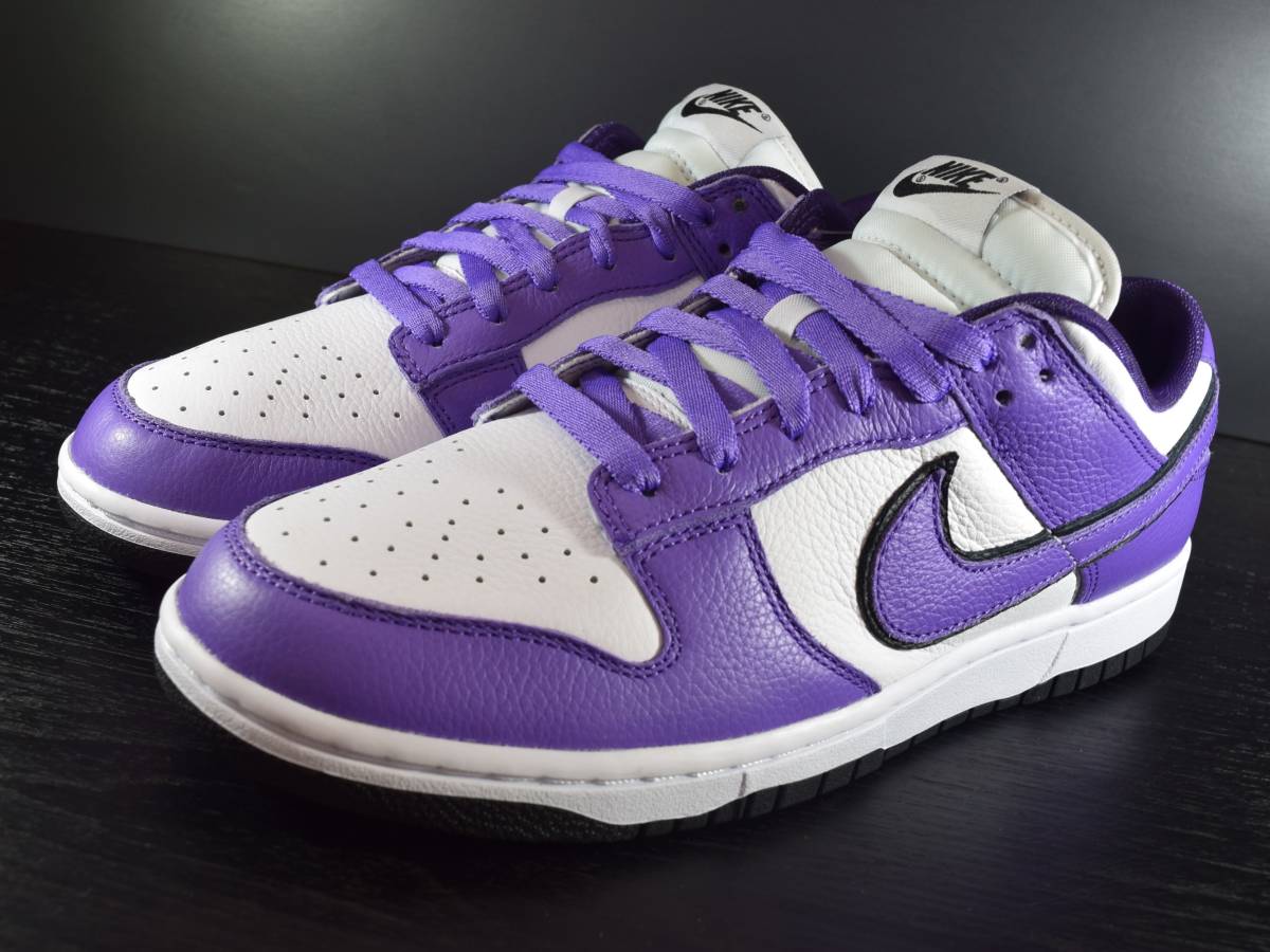 『送料無料』【新品未試着 完売品】27CM NIKE DUNK LOW BY YOU PURPLE WHITE ナイキ ダンクロー バイユー パープル ホワイト 紫 白 黒 DUNK LOW NIKE WHITE × デニム