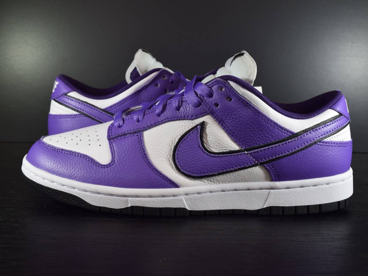 『送料無料』【新品未試着 完売品】27CM NIKE DUNK LOW BY YOU PURPLE WHITE ナイキ ダンクロー バイユー パープル ホワイト 紫 白 黒 DUNK LOW NIKE WHITE × デニム