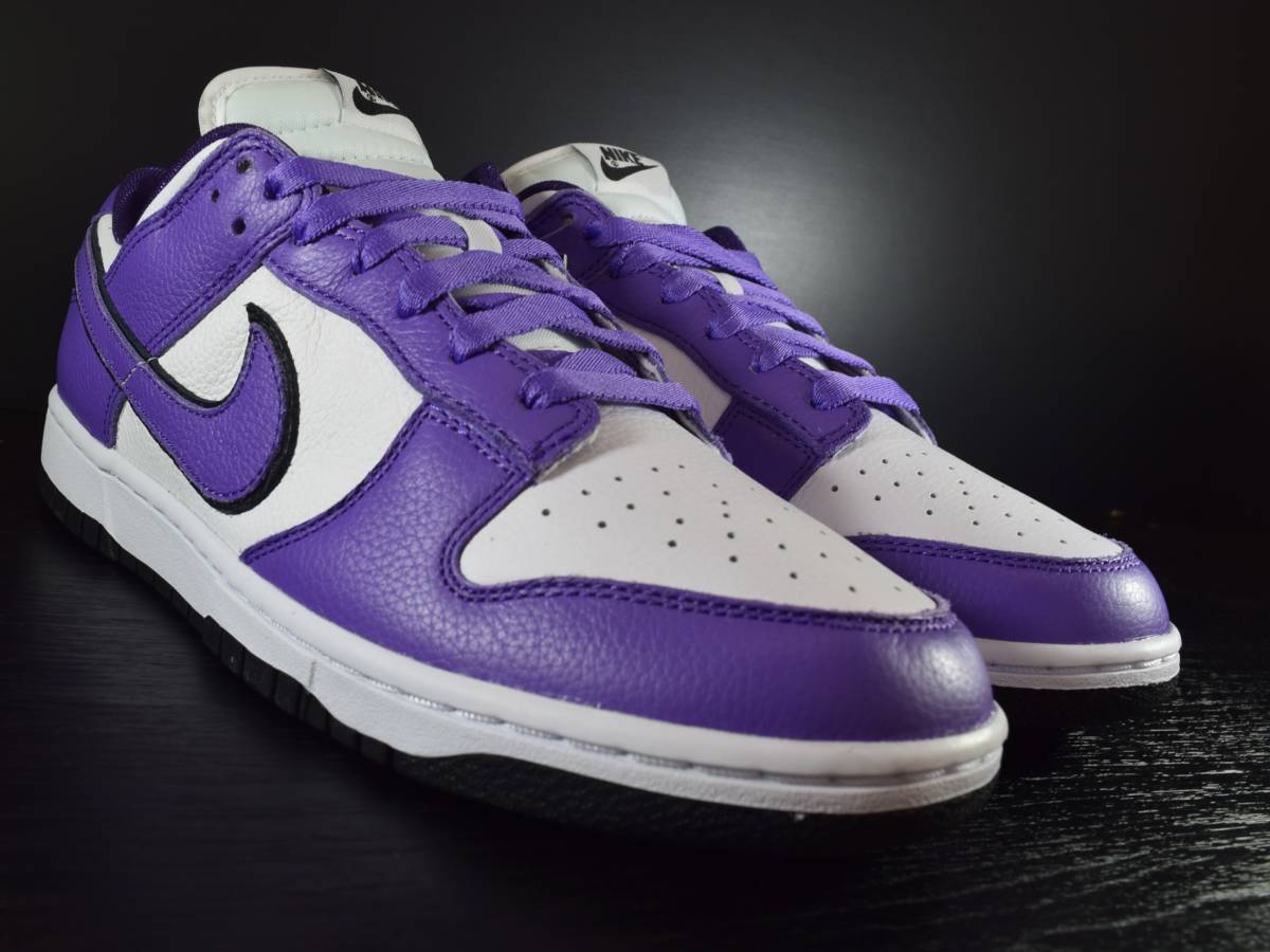 『送料無料』【新品未試着 完売品】27CM NIKE DUNK LOW BY YOU PURPLE WHITE ナイキ ダンクロー バイユー パープル ホワイト 紫 白 黒 DUNK LOW NIKE WHITE × デニム