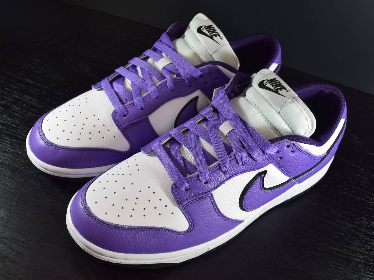 『送料無料』【新品未試着 完売品】27CM NIKE DUNK LOW BY YOU PURPLE WHITE ナイキ ダンクロー バイユー パープル ホワイト 紫 白 黒 DUNK LOW NIKE WHITE × デニム