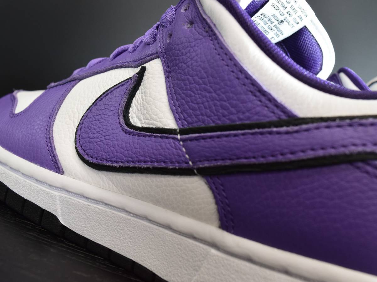 『送料無料』【新品未試着 完売品】27CM NIKE DUNK LOW BY YOU PURPLE WHITE ナイキ ダンクロー バイユー パープル ホワイト 紫 白 黒 DUNK LOW NIKE WHITE × デニム