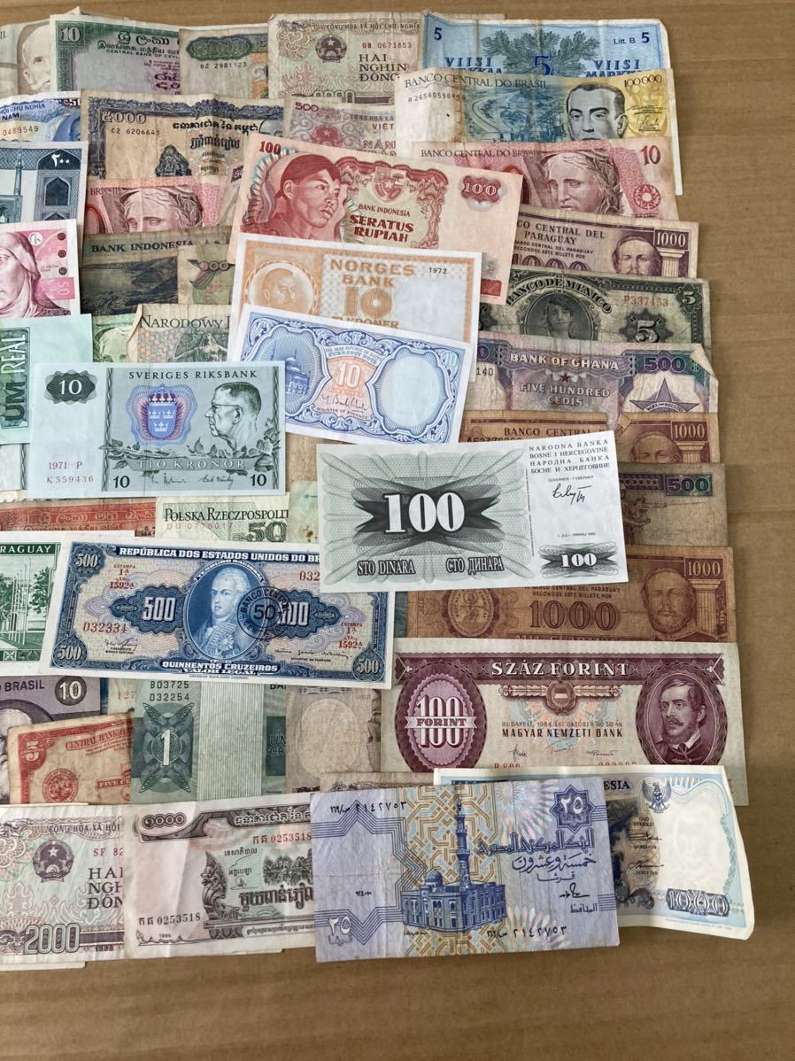 2026年最新Yahoo!オークション 旧紙幣 BANKNOTES おまとめ100枚 香港
