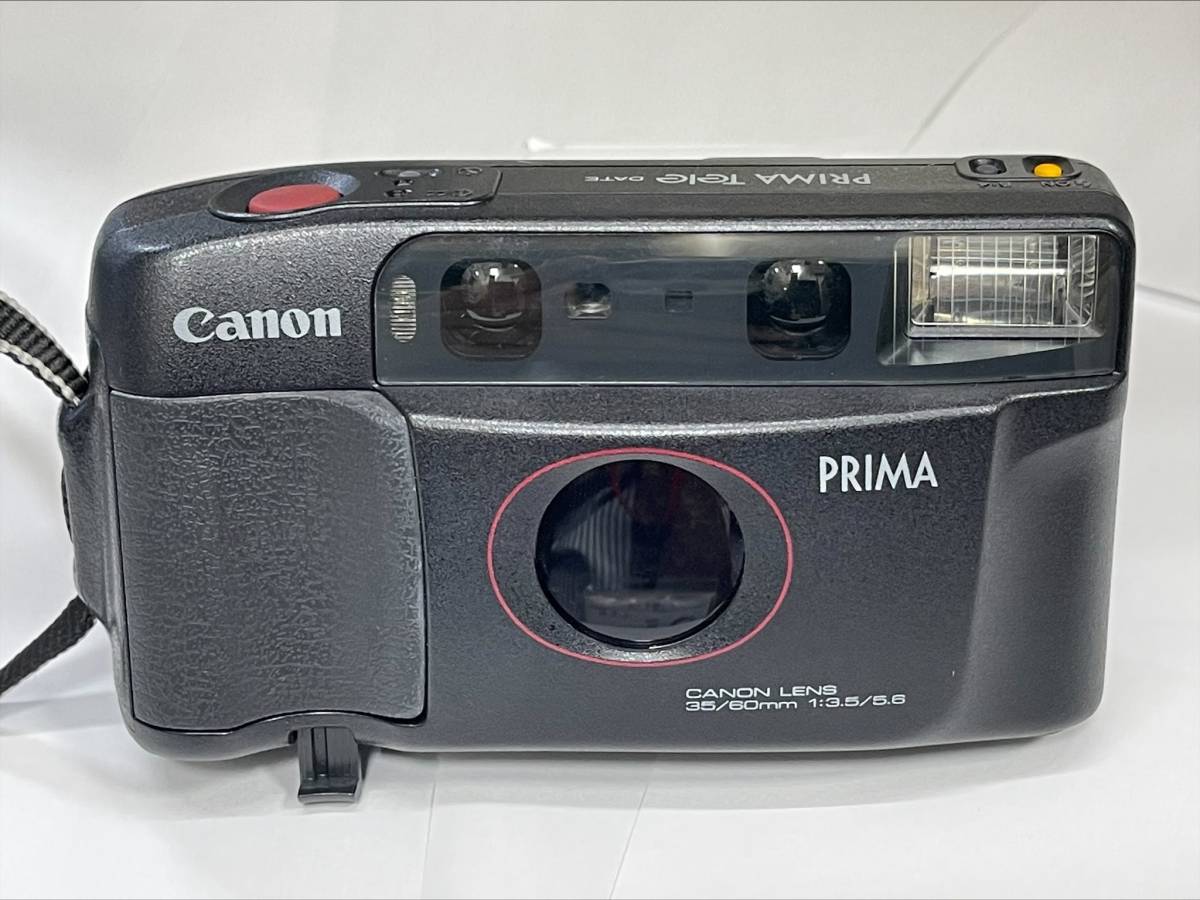 【7129】 Canon PRIMA Tele DATE キヤノン プリマ 35/60mm 1:3.5/5.6 CANON LENS 通電確認 日付正常 ケース有り ストラップ剥がれ Canon Autoboy Tele M6053 Converter 0
