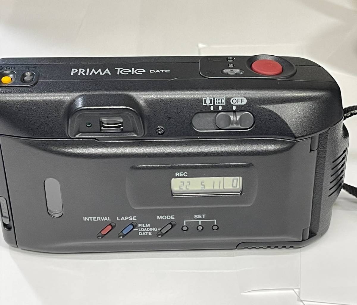 【7129】 Canon PRIMA Tele DATE キヤノン プリマ 35/60mm 1:3.5/5.6 CANON LENS 通電確認 日付正常 ケース有り ストラップ剥がれ Canon Autoboy Tele M6053 Converter 0