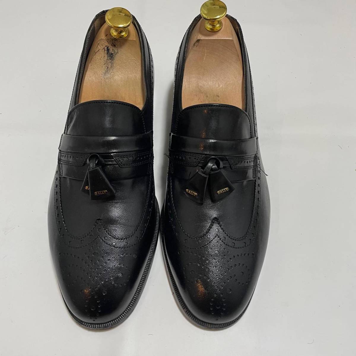 BALLY バリー RICKY ウイングチップタッセルローファー 6(24cm程度