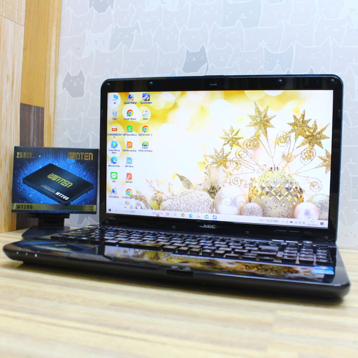 ★美品★新品SSD256GB!メモリ8GB!バッテリー良好!高速転送!高性能i5!無線 G PC-GL245EEAS 最新Win10 リカバリ Office2019★P37025