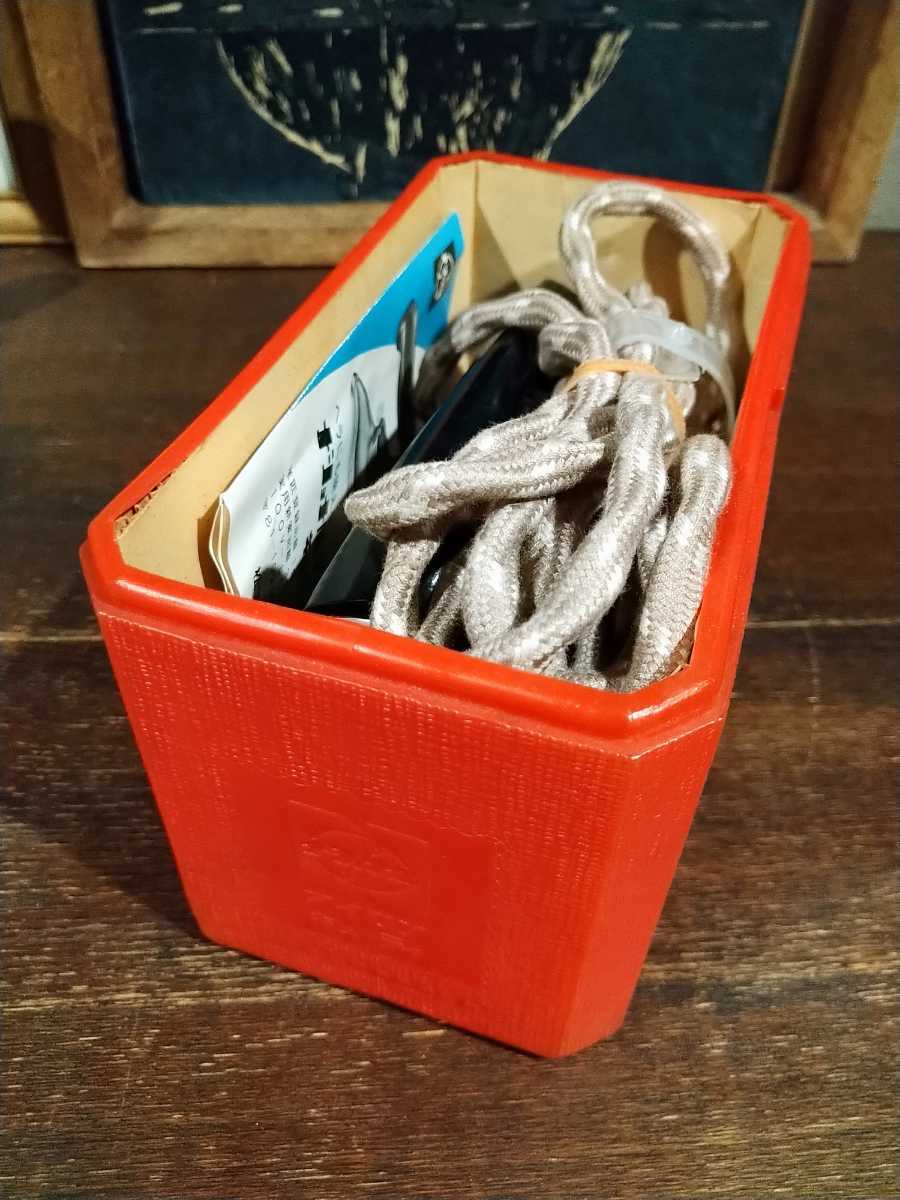 ナショナル アイロン キューティ 赤 N-11 昭和レトロ ナショナル