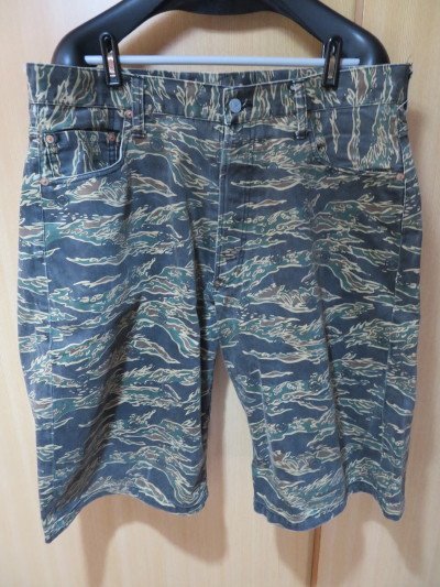 EVISU エヴィス カモフラ ハーフパンツ 36インチ EVISU エヴィス