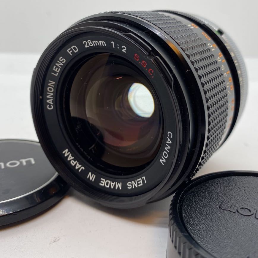 □希少Canon LENS FD 28mm 1:2 S.S.C. 単焦点 28mm Canon FD No One
