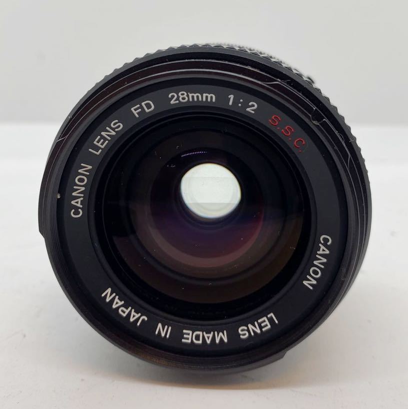 □希少Canon LENS FD 28mm 1:2 S.S.C. 単焦点 28mm Canon FD No One