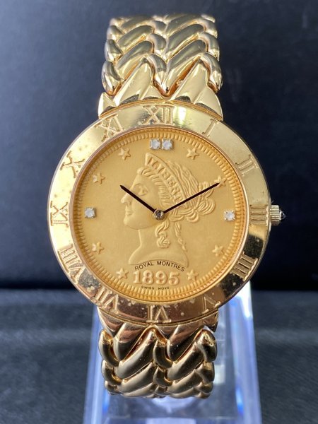 ☆ 良品 レア ROYAL MONTRES ロイヤルモントレス 1895 SWISS MOVE TEN 