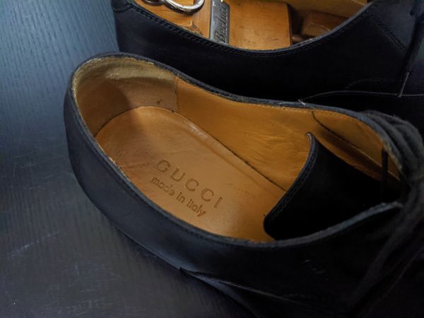 美品 グッチ 7 GUCCI ストレートチップ ソフトドレスシューズ 黒 604688 GUCCI グッチ ストレートチップ ブラウン ソフトドレスシューズ 0