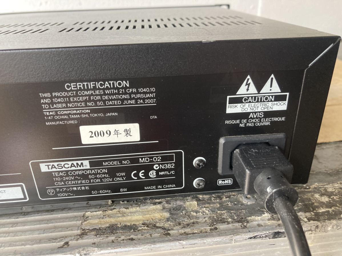 TASCAM MD-02 MDレコーダー | MDLP対応 - Yahoo!オークション (日本
