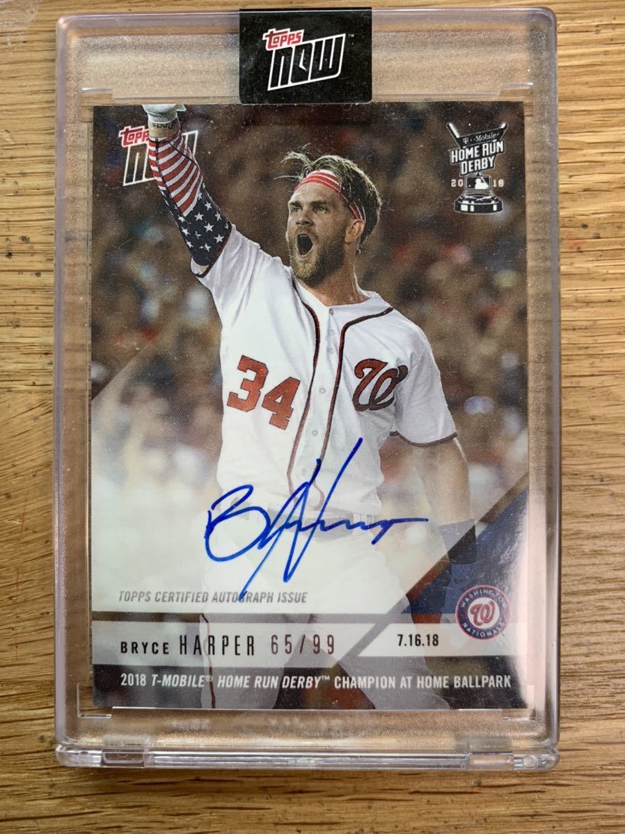 SALE，お得 Bryce Harper topps now auto 65/99