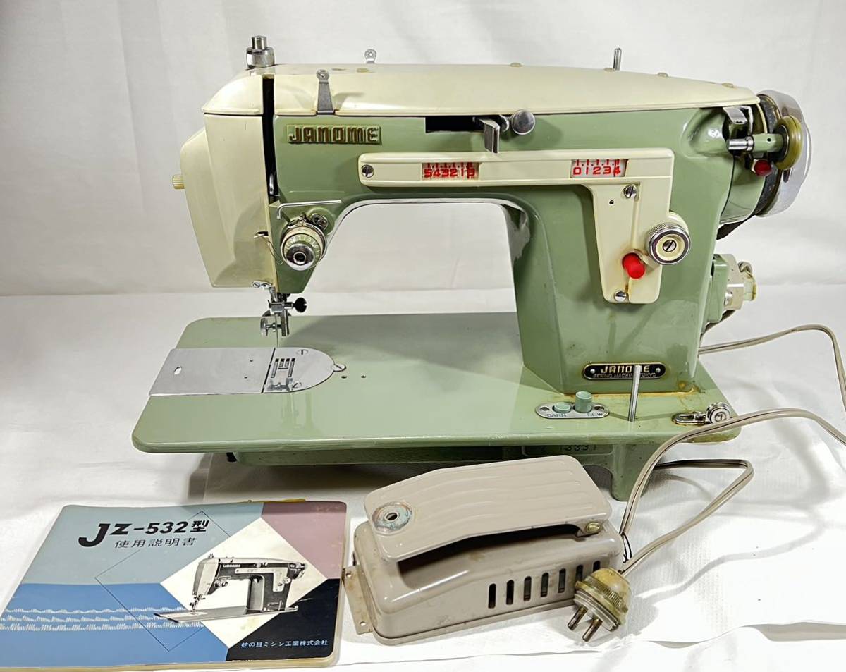 ジャノメ 672 電動ミシン JANOME 昭和レトロ ジャンク品 落ち着き払っ