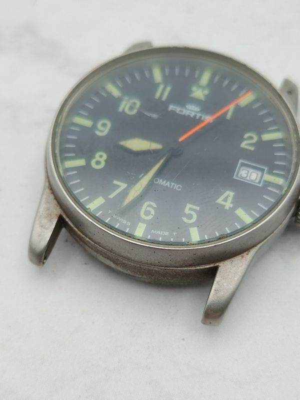 T1539 1円～ 稼働品 フォルティス FORTIS フリーガー 620.10.46 自動  